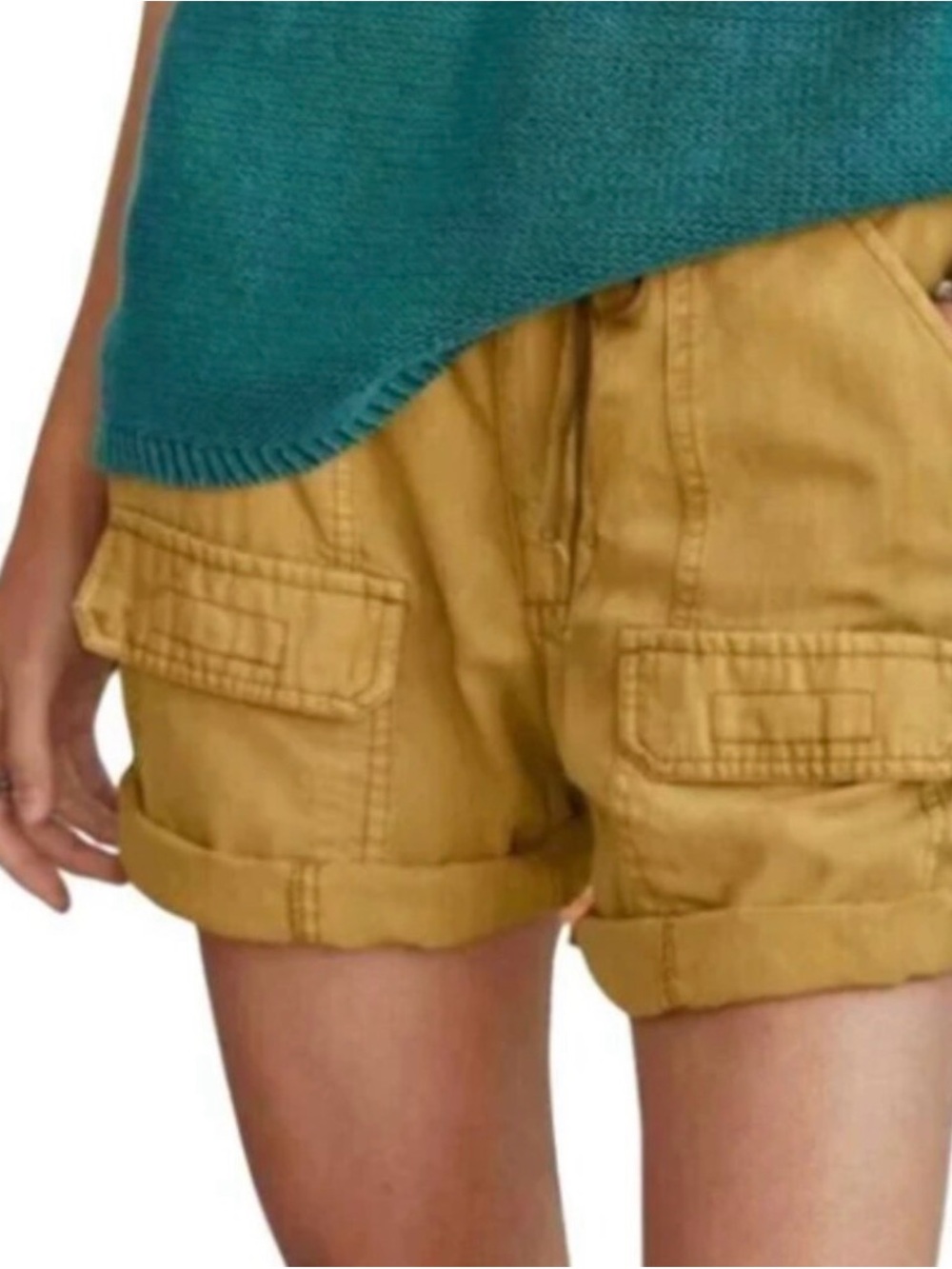 Fabulous Sundance Mustard Cargo Shorts-NWT